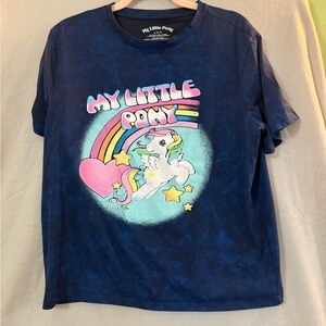 My Little Pony Navy T-Shirt with Rainbow and Unicorn